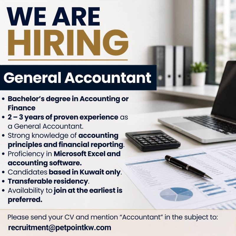 General Accountant Jobs in Kuwait